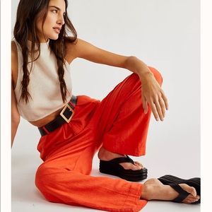 Free people tangerine trousers size M